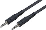 3.5mm male - 3.5mm male Cable Black 2.5m (K-8053-2.5M)