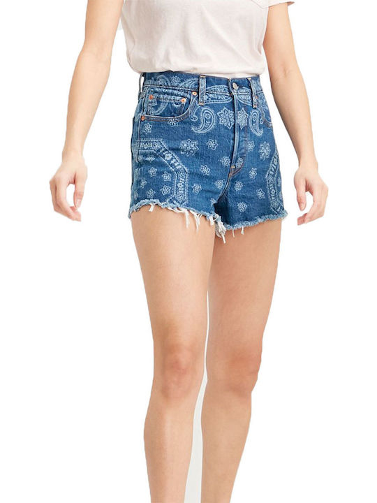 Levi's Ribcage Γυναικείο Τζιν Ψηλόμεσο Σορτς Μπλε