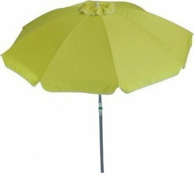 Summer Club Mare Foldable Beach Umbrella Aluminum Lime Diameter 2m with UV Protection and Air Vent Green