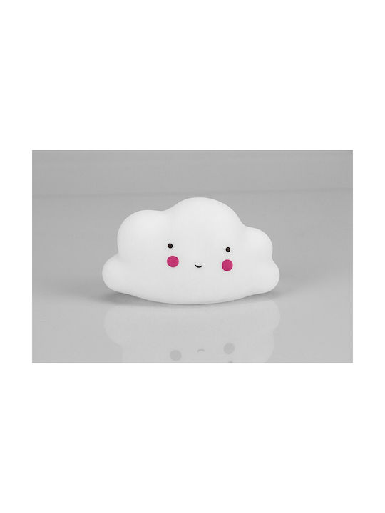 Interbaby Led Kids Decorative Lamp Cloud with Color Changes White 15.5x8.3x9.2εκ.