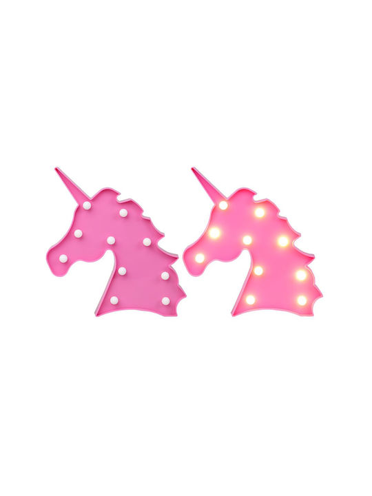 Kiokids Kinder Wandleuchte LED Kunststoff Unicorn Pink