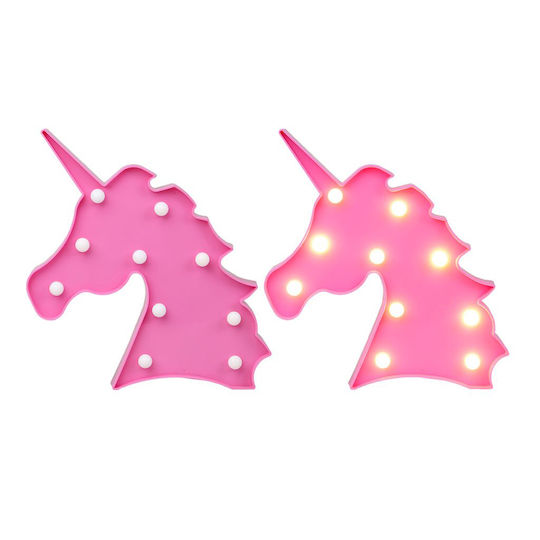 Kiokids Παιδικό Φωτιστικό Τοίχου Led Πλαστικό Unicorn Pink