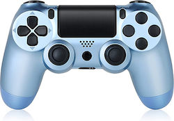 Doubleshock Ασύρματο Gamepad για PS4 Titanium Blue