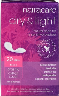 Natracare Dry & Light Daily Liners 20pcs Slim with Organic Cotton