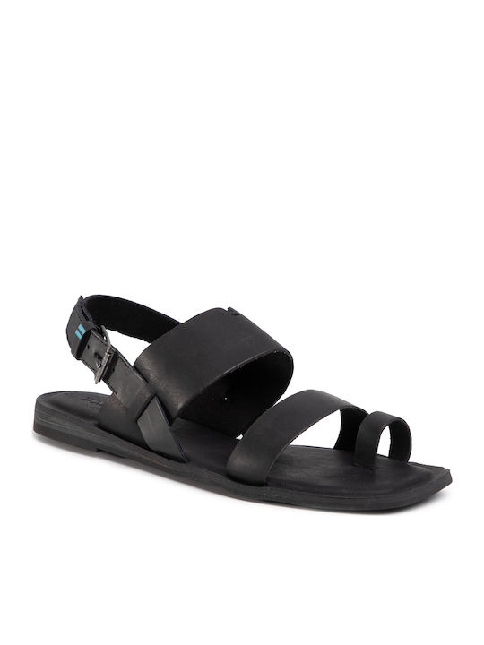 Toms Freya Damen Flache Sandalen in Schwarz Farbe