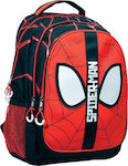 Gim Spiderman Σχολική Τσάντα Πλάτης Δημοτικού σε Μαύρο χρώμα Μ35 x Π20 x Υ46cm