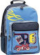 Lyc Sac Moto School Bag Trolley Elementary, Elementary in Blue color