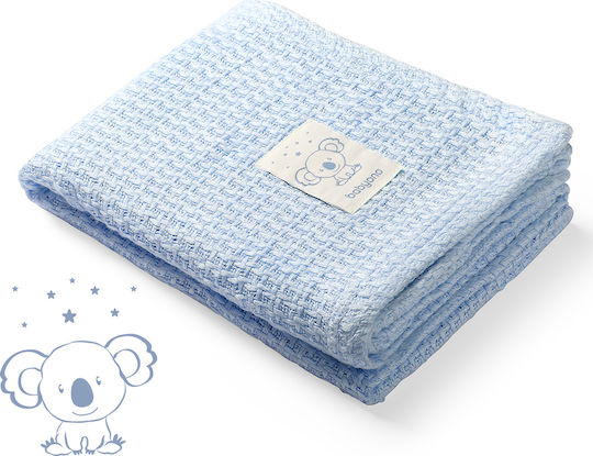 Babyono Pătură Pepinieră Swaddling pături Bambus Albastră 75x110cm