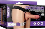 Lovetoy Rodeo Big Harness with Dildo 21.6cm Flesh