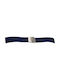 Strap PU with curl Blue 22mm