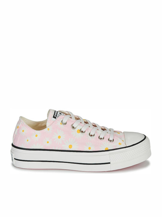 Converse Chuck Taylor All Star Lift Camp Daisies Flatforms Sneakers Rosa 568934C Skroutz
