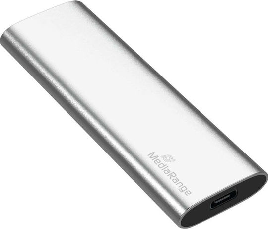 MediaRange MediaRange MR1100 USB-C 3.2 / 3.0 Externe Festplatten 120GB M.2 Silber