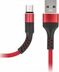Maxlife MXUC-01 Geflochten USB 2.0 auf Micro-USB-Kabel Rot 1m 1Stück