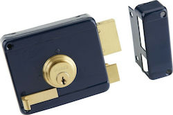 Domus Κουτιαστή Κλειδαριά με Αντίκρυσμα Δεξιά σε Μπλε Χρώμα