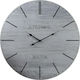 InTheBox Zeit Wall Clock Wooden Gray Ø60cm