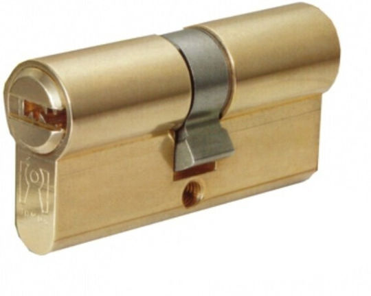Domus Zylinderschloss Sicherheits Proton 62mm (31-31) mit 5 Schlüssel Gold