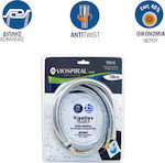 Viospiral Inox Shower Hose with Water-Saving Filter Silver Vivaflex 175cm