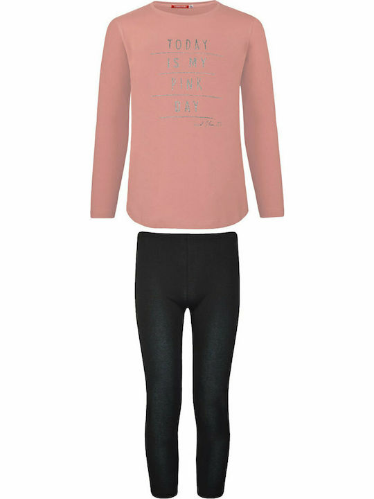 Energiers Kids Set with Pink Leggings 2 Pieces
