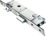 Domus Recessed Lock Front door Recessed Locks with Center 35mm Silver