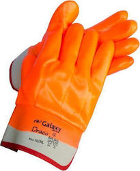 Galaxy Draco Αδιάβροχα Γάντια Εργασίας PVC Πετρελαίου