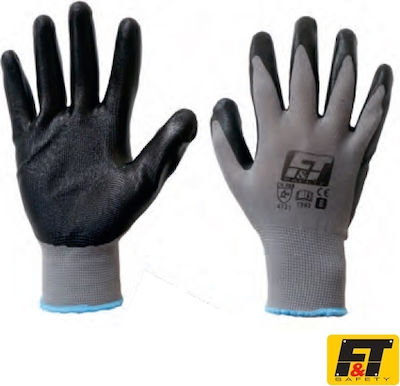 Ft-Safety Safety Glofe Nitrile Gray