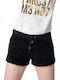 Women's Terry Sporty Shorts Black