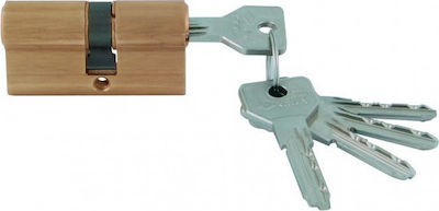 Cisa Lock Cylinder Security Asix 80mm (30-50) with 5 Keys Gold