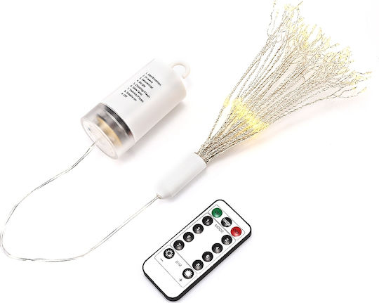 Dekorative Lampe Optische Faser Weiß
