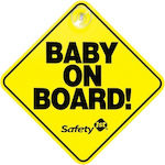 Safety 1st Σήμα Baby on Board με Βεντούζα Κίτρινο