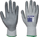 Portwest Waterproof Gloves for Work Gray Polyurethane Anticope