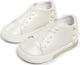 Babywalker Baptism Leather Sneakers White