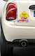 Semn Baby on Board cu Autocolant Galben