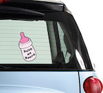 Girl Baby on Board Car Sign Ροζ Sticker No 56