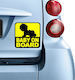 Baby an Bord Schild mit Aufkleber No 60 Gelb