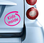 Girl Baby on Board Car Sign Ροζ Sticker