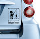 Boy Baby on Board Car Sign Μαύρο Sticker No 82