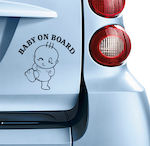 Boy / Girl Baby on Board Car Sign Μαύρο Sticker No 83