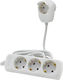 REV Power Strip 4 Positions with Cable 2m