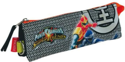 Street Power Rangers Pencil Case with 1 Compartment Gray