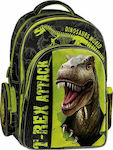 Graffiti Dinosaurs World Schulranzen Rucksack Grundschule, Grundschule in Schwarz Farbe