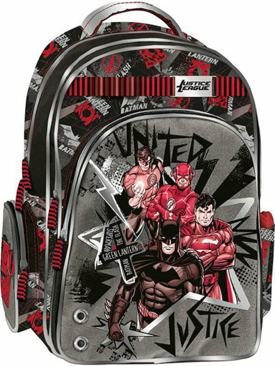 Graffiti Justice League School Bag Backpack Elementary, Elementary in Red color