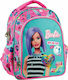 Gim Barbie Beauty School Bag Backpack Kindergarten Pink with Water bottle holder 12Liters