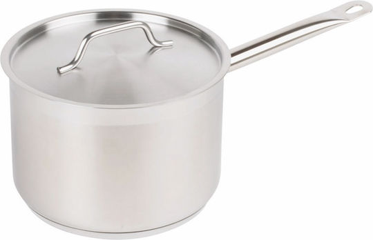 Dianomiki Stainless Sauce Pan Capacity 6.5lt with Diameter 24cm and Height 15cm.