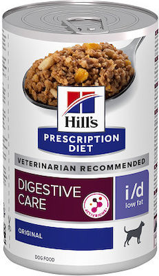 Hill's Prescription Diet i/d Digestive Care Low Fat Original Υγρή Τροφή Σκύλου Διαίτης με Γαλοπούλα, Ρύζι και Χοιρινό σε Κονσέρβα 360γρ.