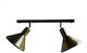 DITS Lighting Dits Lighting Double Spot with Socket E27 in Bronze Color