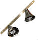 DITS Lighting Dits Lighting Διπλό Σποτ με Ντουί GU10 σε Μπρούτζινο Χρώμα