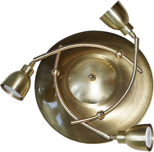 DITS Lighting Dits Lighting Dreifach Spot mit Fassung GU10 in Bronze Farbe