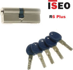 ISEO Cilindru de Încuietoare De Securitate R6 Plus 100mm (40-60) cu 5 Chei Argint