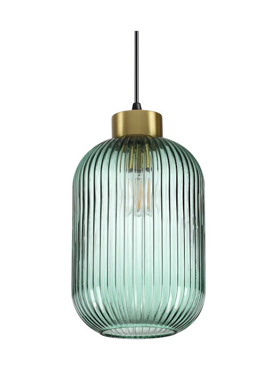 Ideal Lux Mint 3 Pendant Light Single-Light for Socket E27 Green