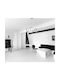 Atman Leggenda Ibiza Ceiling Light Black LED 56x22cm